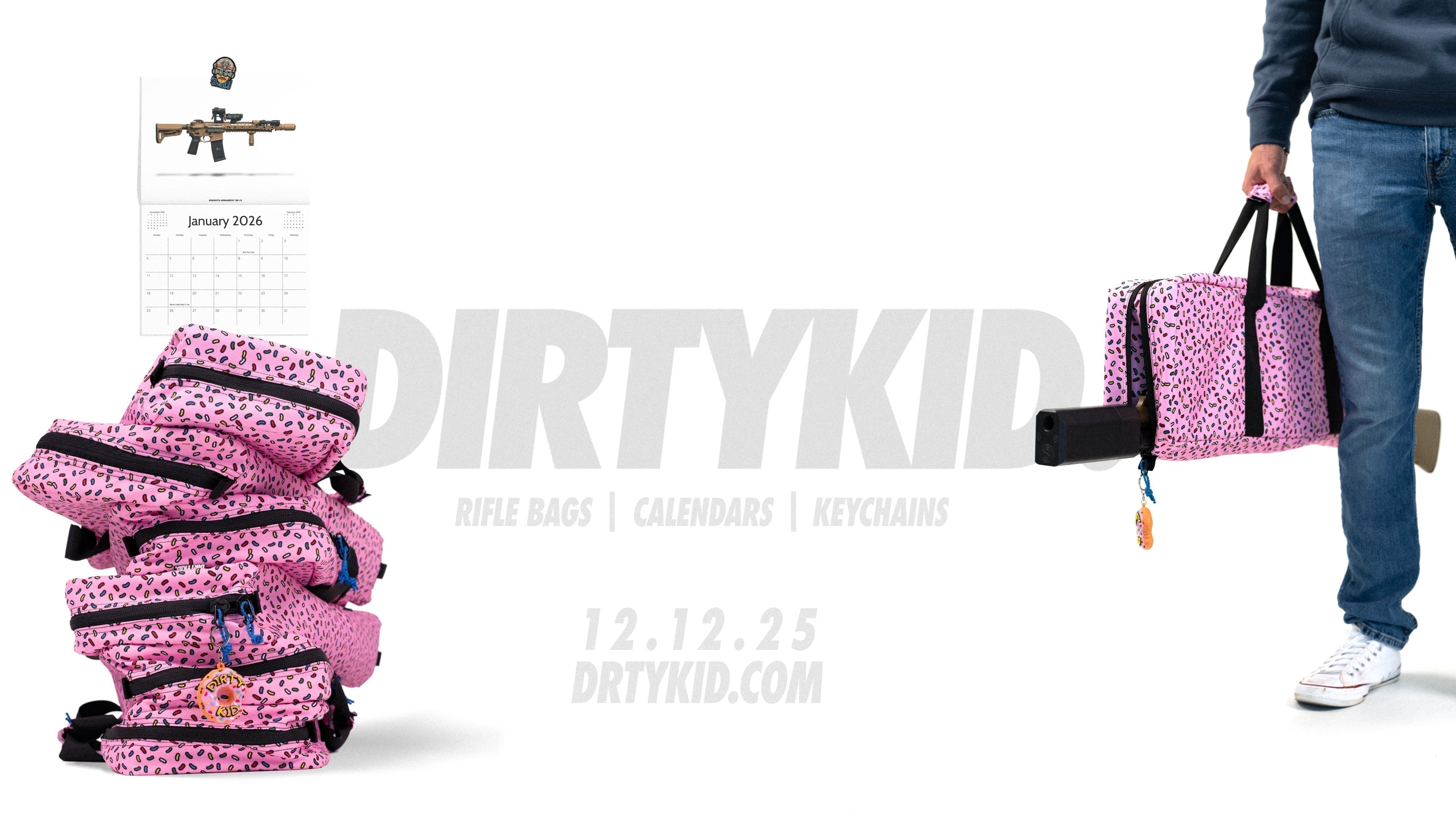 Rifle Bags, Keychains, and 26' Calendars – Dirty Kid Co