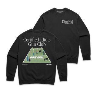 Gun Club Crew Neck - Black **Pre-Order**