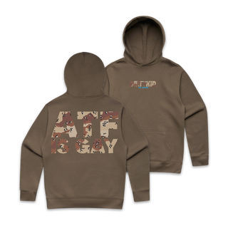 ATF IS GAY Choco Chip Hoodie - Brown **Pre-Order**