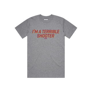 Terrible Shooter Tee - Heather Grey **Pre-Order**
