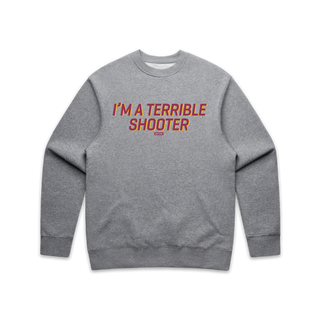 Terrible Shooter Crew Neck - Heather Grey **Pre-Order**