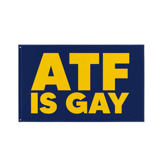 ATF IS GAY Navy Flag