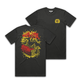BAR Splatter Tee - Coal **Pre-Order**