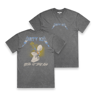 Metal Tee - Faded Grey **Pre-Order** SIZE DOWN