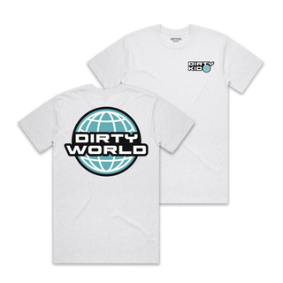 Dirty World Tee - White **Pre-Order**