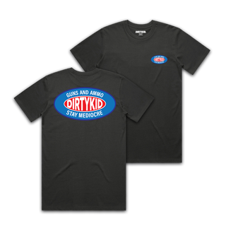 Guns & Ammo Blue Tee - Coal **Pre-Order**