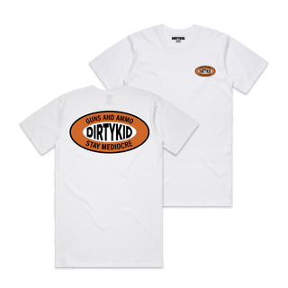 Guns & Ammo Tee - White Heather **Pre-Order**