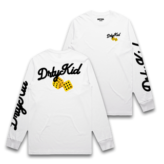 Dice Long Sleeve - White - **Pre-Order**