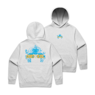 Quads Hoodie - White Heather **Pre-Order**