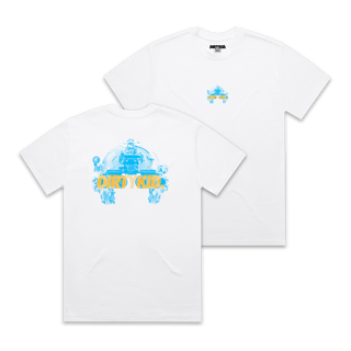 Quads Tee - White **Pre-Order** SIZE DOWN