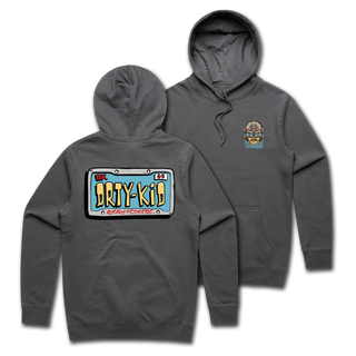 License Plate Hoodie - Charcoal - **Pre-Order**