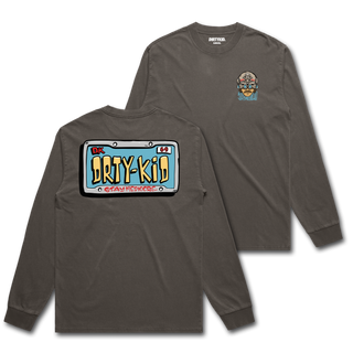 License Plate Long Sleeve - Pepper - **Pre-Order**