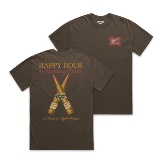 Champagne Shooting Club Tee - Brown **Pre-Order**