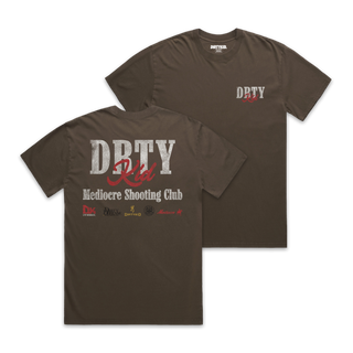 Mediocre Shooting Club Tee - Brown **Pre-Order**