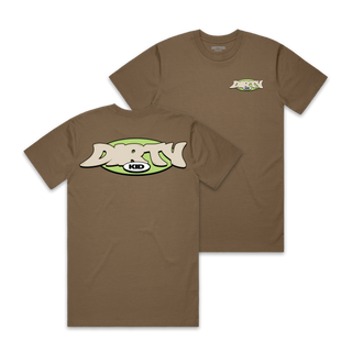 Dirty Kid Oval Tee - Brown **Pre-Order**