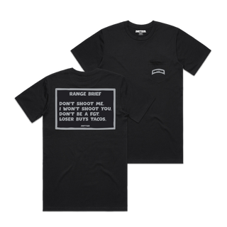 Range Brief Tee - Black **Pre-Order**