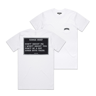 Range Brief Tee - White **Pre-Order**