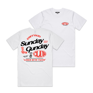 Sunday Tee - White **Pre-Order**