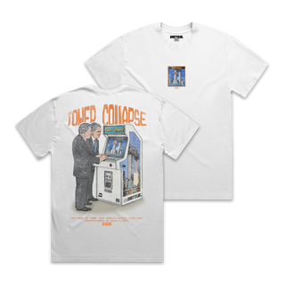 Tower Collapse Tee - White **Pre-Order**