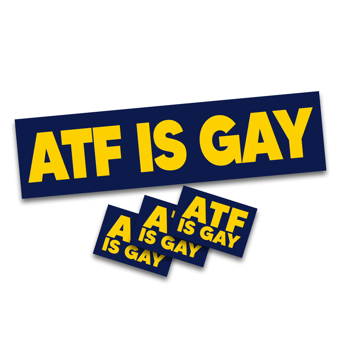 Atf Sticker Printing ATF IS GAY IN STOCK! – Dirty Kid Co